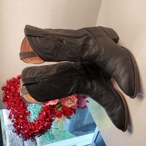 Mens TONY LAMA Western leather boots (sz 10.5D)